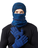 4PCS  Set Wholesale Unisex Beanie Hat Scarf Gloves Set