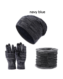 3PCS  Set Wholesale Unisex Beanie Hat Scarf Set