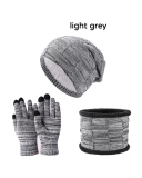 3PCS  Set Wholesale Unisex Beanie Hat Scarf Set