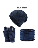 3PCS  Set Wholesale Unisex Beanie Hat Scarf Set
