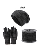 3PCS  Set Wholesale Unisex Beanie Hat Scarf Set