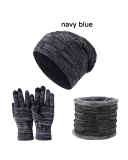 3PCS  Set Wholesale Unisex Beanie Hat Scarf Set