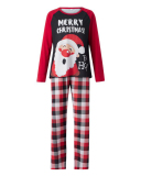 Snowman Printed Merry Christmas Family House Wear
