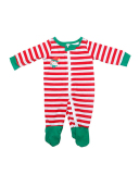 Cartoon Striped Christmas House Wear Familiar Two Piece Costume