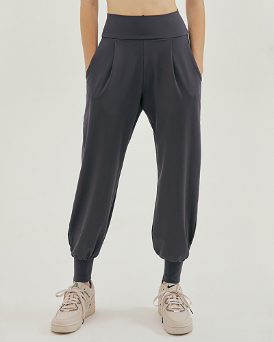 Women High Waist Quick Dry Running Sports Activewear Trousers Gray Green Red S-L