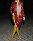 Women Long Sleeve Hollow Out Hoodies Casual Midi Dresses S-2XL