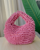 New Popular Candy Color Multicolor Offer Cute Plush Handbag One Size