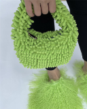 New Popular Candy Color Multicolor Offer Cute Plush Handbag One Size