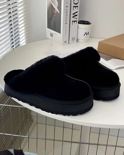 Factory Wholesale Ladies Winter Fur Slides