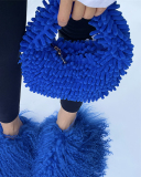 New Popular Candy Color Multicolor Offer Cute Plush Handbag One Size