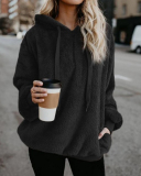 Women Long Sleeve Solid Color Hoodies Velvet Sweatshirts Army Green Royal Blue Light Gray Deep Gray Wine Red Black Brown Pink S-5XL