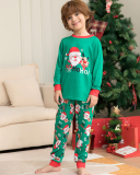 HOHOHO Christmas Santa Claus Printed Family Pajamas