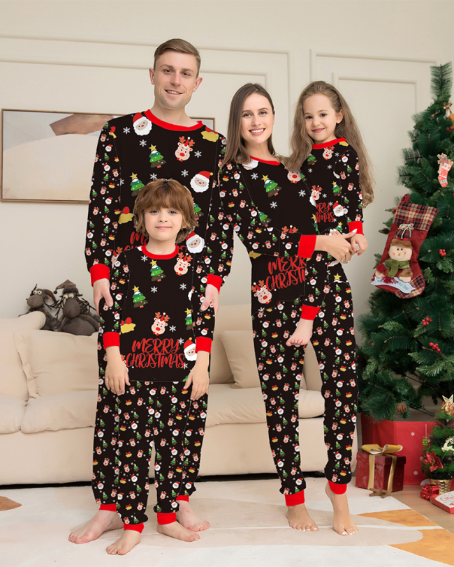 Christmas Santa Claus Printed Family Pajamas
