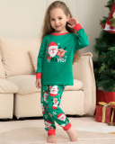 HOHOHO Christmas Santa Claus Printed Family Pajamas