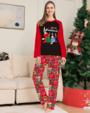 Cute Printed Merry Christmas Family Pajamas