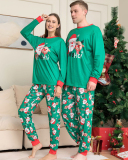 HOHOHO Christmas Santa Claus Printed Family Pajamas