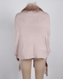 Women Winter Fur Shawls Wraps Over Size Coat Cardigan Tassel Jacket