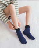 Fashion Solid Color Plus Velvet Fall Winter Socking