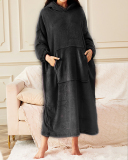 Velvet Sleep Dress Plus Length Plus Velvet Warm Home Wear