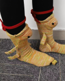 Animal Cute Knit Crocodile Socks Crocodile Shark Dinosaur Chameleon