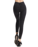 New Style Jean Yoga Sports Slim Leggings Black Deep Gray Blue S-2XL