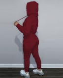 Women Long Sleeve Hoodies Face Printed Pants Sets Two Pieces Outfit S-5XL