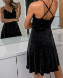 Sleeveless Women V-neck Hot Women Casual Dress XS-L