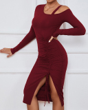 Long Sleeve Slim Elegant Women Hot Fashion Women Dress S-XL