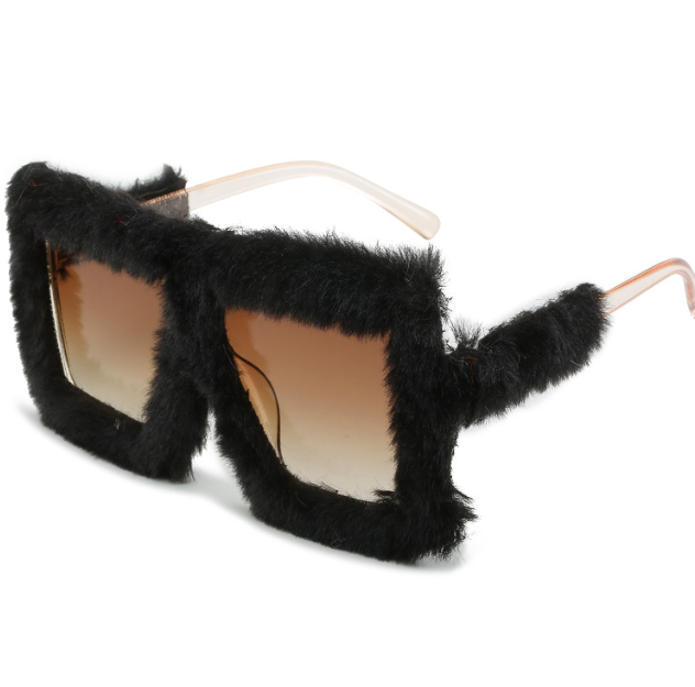 Cute Winter Fur Wholesale Sunglasses