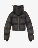 Fashion Warming Winter High Neck Scarf Puffer Jacket Army Green Orange Black Beige S-2XL