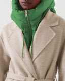Fashion Women Small Waistcoat Hooded Black Beige Green Blue Orange Rosy S-3XL