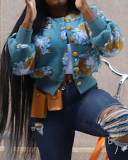 Retro Three -dimensional Flower Temperament Loose Cardigan Short Jacket S-2XL