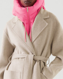 Fashion Women Small Waistcoat Hooded Black Beige Green Blue Orange Rosy S-3XL