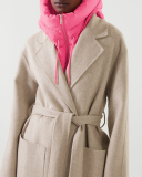 Fashion Women Small Waistcoat Hooded Black Beige Green Blue Orange Rosy S-3XL