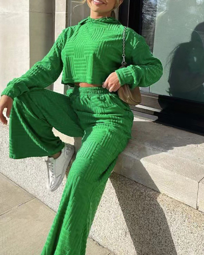 Solid Color Women Two Piece Fashion Two Piece Set