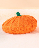 Winter Mom & Kids Halloween Pumpkin Warm Berets Orange