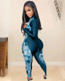 Printed Women Plus Size Hot Jumpsuit L-3XL