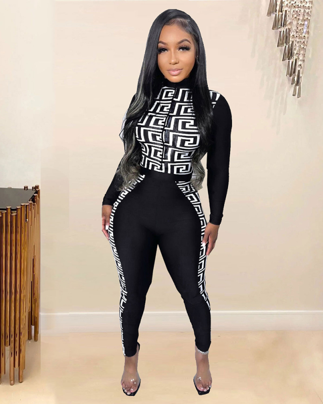 Printed Women Plus Size Hot Jumpsuit L-3XL