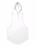 Men's Solid Color Three Patchwork Hooded Sports Vest M-XXL