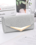 New Ladies Dinner Solid Color Wedding Package Chain Bag Women's Banquet Bag