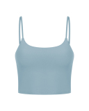 Women Solid Color Strap Sports Running Yoga Tops Vest S-XL