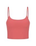 Women Solid Color Strap Sports Running Yoga Tops Vest S-XL