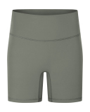 High Waist Inside Pocket Solid Color Women Running Shorts 4-12