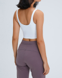 Women Sleeveless Solid Color Yoga Sports Bra Tops Vest 4-12