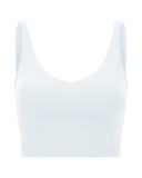 Women Sleeveless Solid Color Yoga Sports Bra Tops Vest 4-12