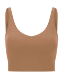 Women Sleeveless Solid Color Yoga Sports Bra Tops Vest 4-12