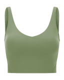 Women Sleeveless Solid Color Yoga Sports Bra Tops Vest 4-12