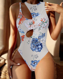 Hot Sale Hollow Out Sexy High Cut One-piece Women Swimsuit S-XL