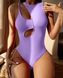 Hot Sale Hollow Out Sexy High Cut One-piece Women Swimsuit S-XL