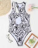 Hot Sale Hollow Out Sexy High Cut One-piece Women Swimsuit S-XL